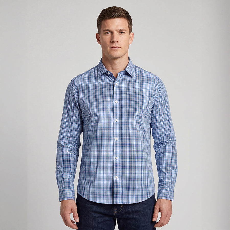 Houston Blue Plaid