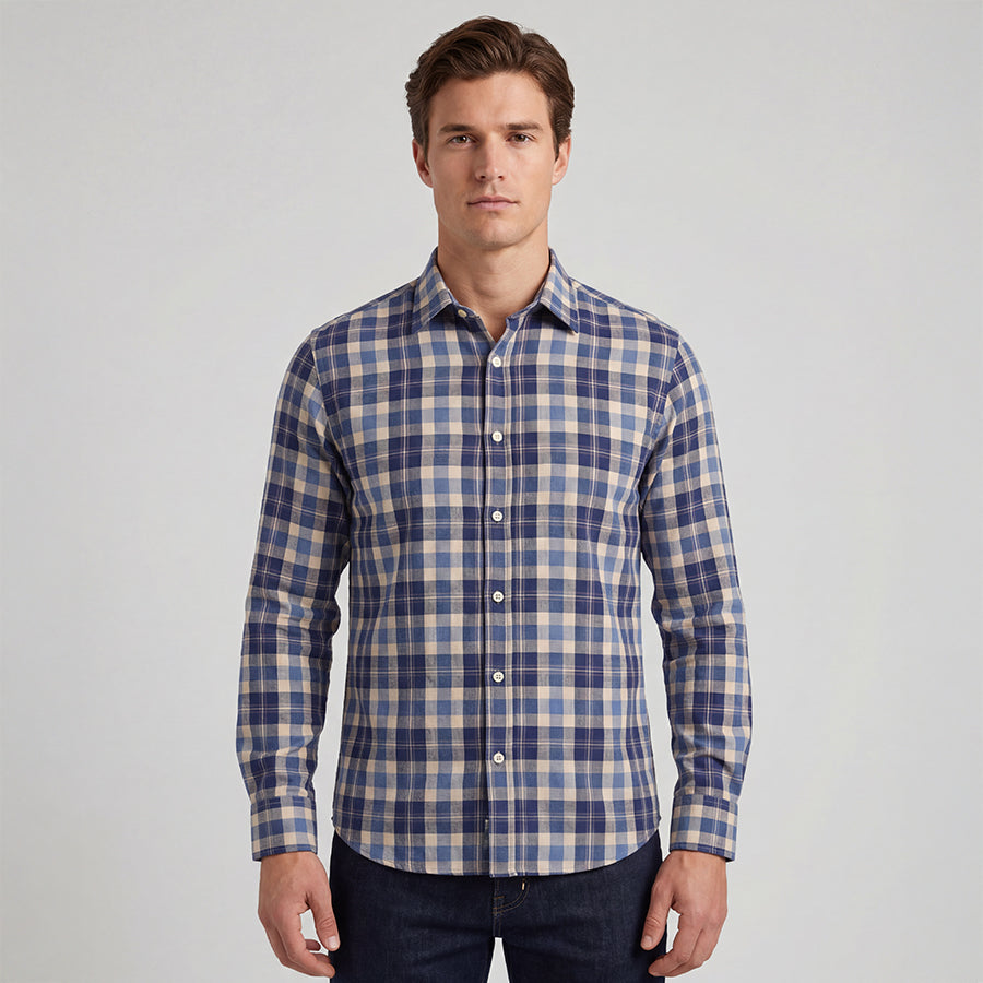 Auburn Navy Plaid