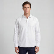Men's White 4-Way Stretch Shirt – Comfort Cut | Jeremy Argyle