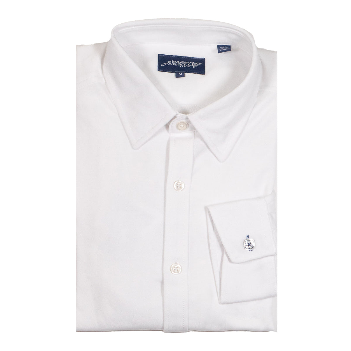 White 4-Way Stretch Shirt - Comfort Cut