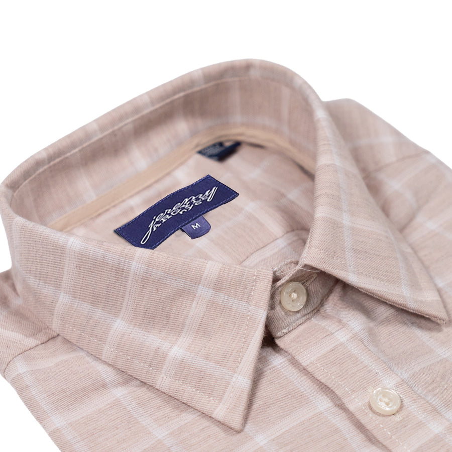 Oatmeal Grid Check Shirt