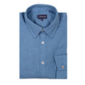 Blue Micro Check Shirt