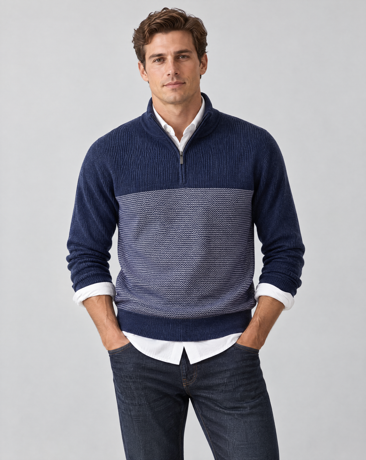 Navy Heather Sweater