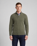 Heather Green Mock Neck