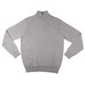 Light Gray Merino Half Zip