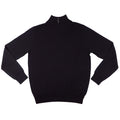Black Merino Half Zip