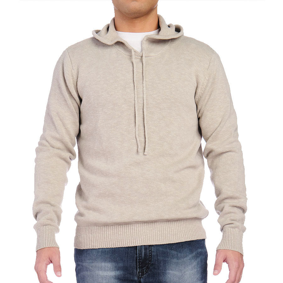 Light Gray Cotton Linen Hoodie