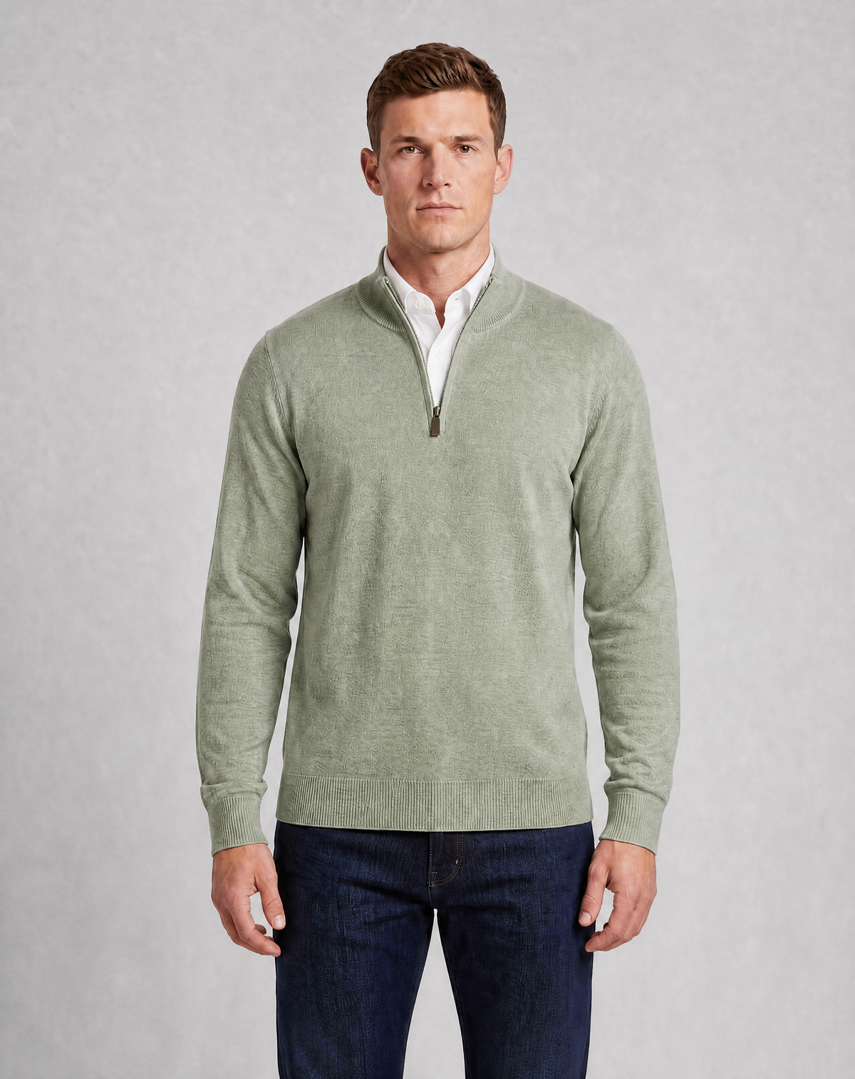 Pistachio Lightweight Half Zip