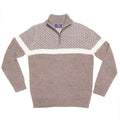 Taupe Colorblock Après Ski Half Zip