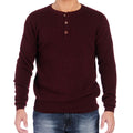 Burgundy Cotton Blend Henley