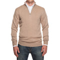 Camel Merino Half Zip
