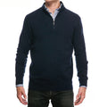 Navy Cashmere Half Zip