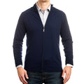 Navy Merino Full Zip