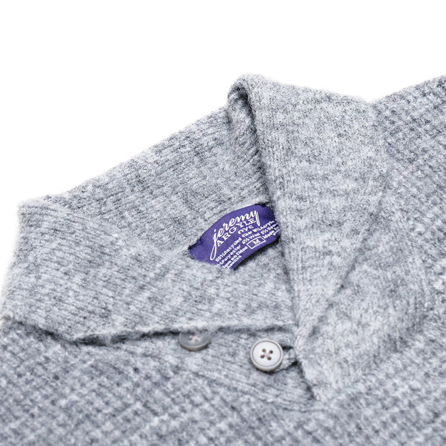 Heather Gray Waffle Stitch Mock Neck