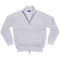 Light Gray Stitch Full Zip Cardigan