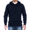 Heather Navy Cotton Linen Hoodie